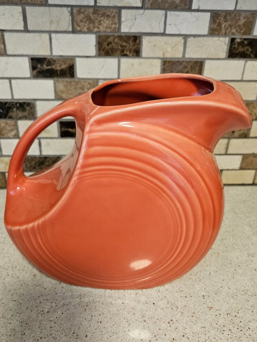 Fiestaware pitcher large Orange